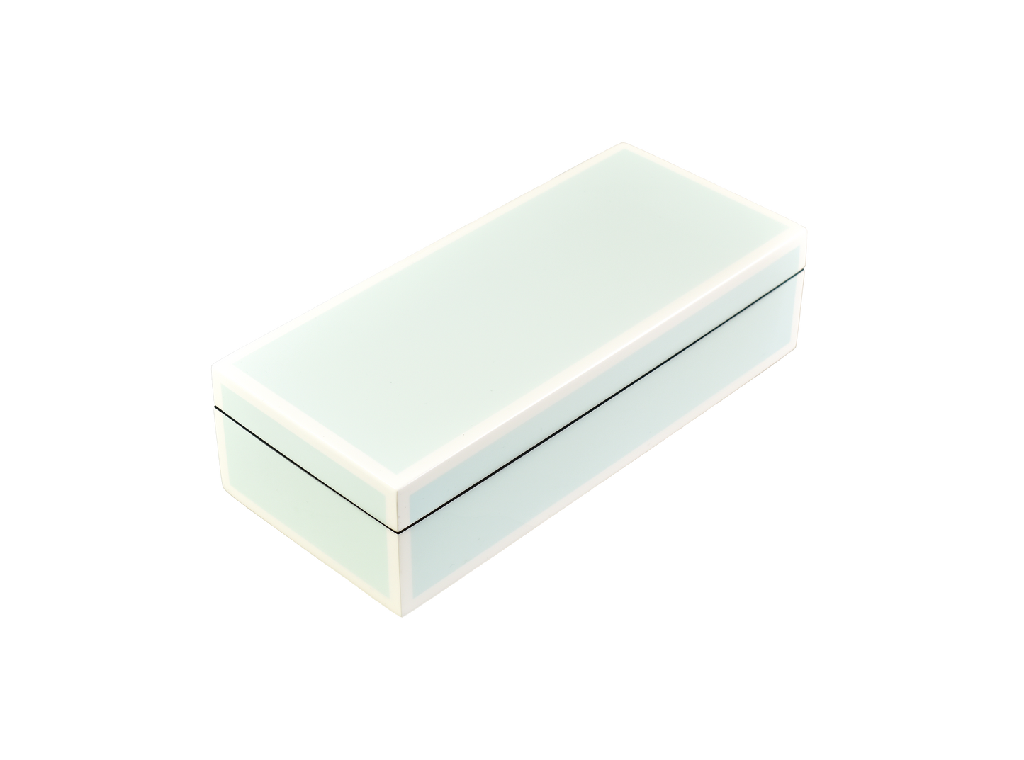Duck Egg Blue with White - Pencil Box