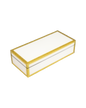 White with Shine Gold Leaf - Pencil Box - L-30FSWSGLT