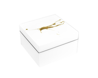 White with Artful Gold - Square Box