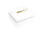 White with Artful Gold - Square Box