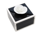 Black with White Trim - Square Handle Box