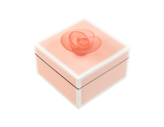 Paris Pink with White - Square Handle Box - L-31FSPPWPF