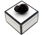 White with Black Trim - Square Handle Box