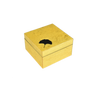 Ginko Leaf with Shine Gold Leaf - Square Box - L-31GKSGL