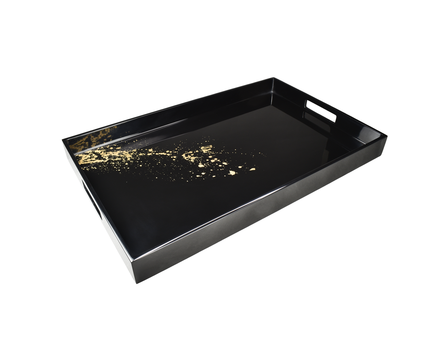 Black with Artful Gold - Breakfast Tray