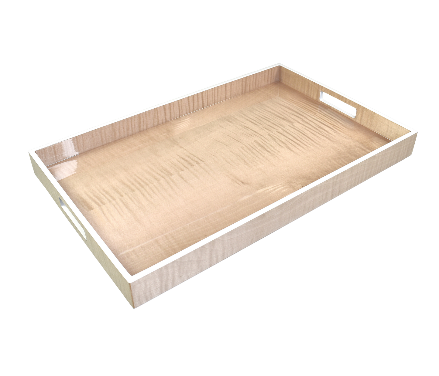 Sycamore with Silver Dollar Trim - Breakfast Tray