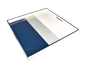 Navy Shine White - Large Square Tray