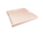 Paris Pink with White - 22" Square Tray