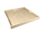 Sycamore with Silver Dollar Trim - Large Square Tray