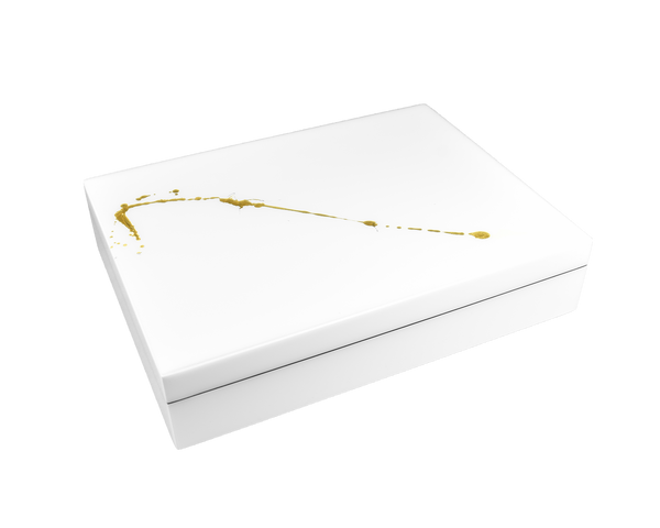 Artful Gold with White - Stationery Box - L-45AGL