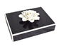 Black with White Trim - Stationery Handle Box