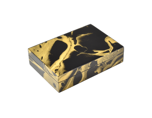 Black Gold Marble - Playing Card Box