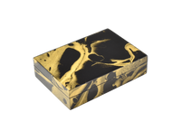 Black Gold Marble - Playing Card Box - L-46BGM