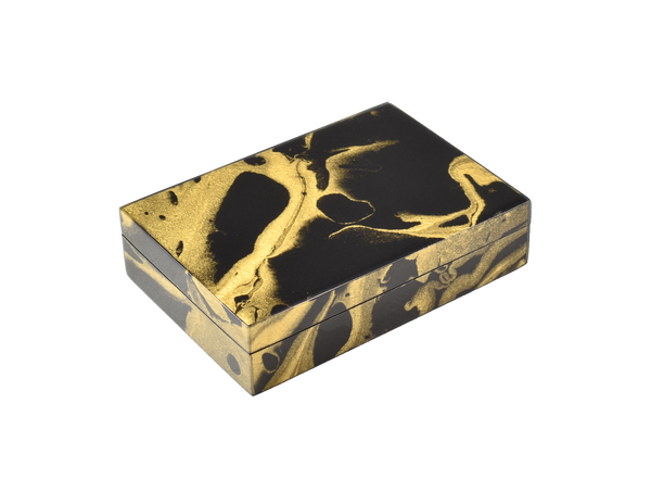 Black Gold Marble - Playing Card Box - L-46BGM