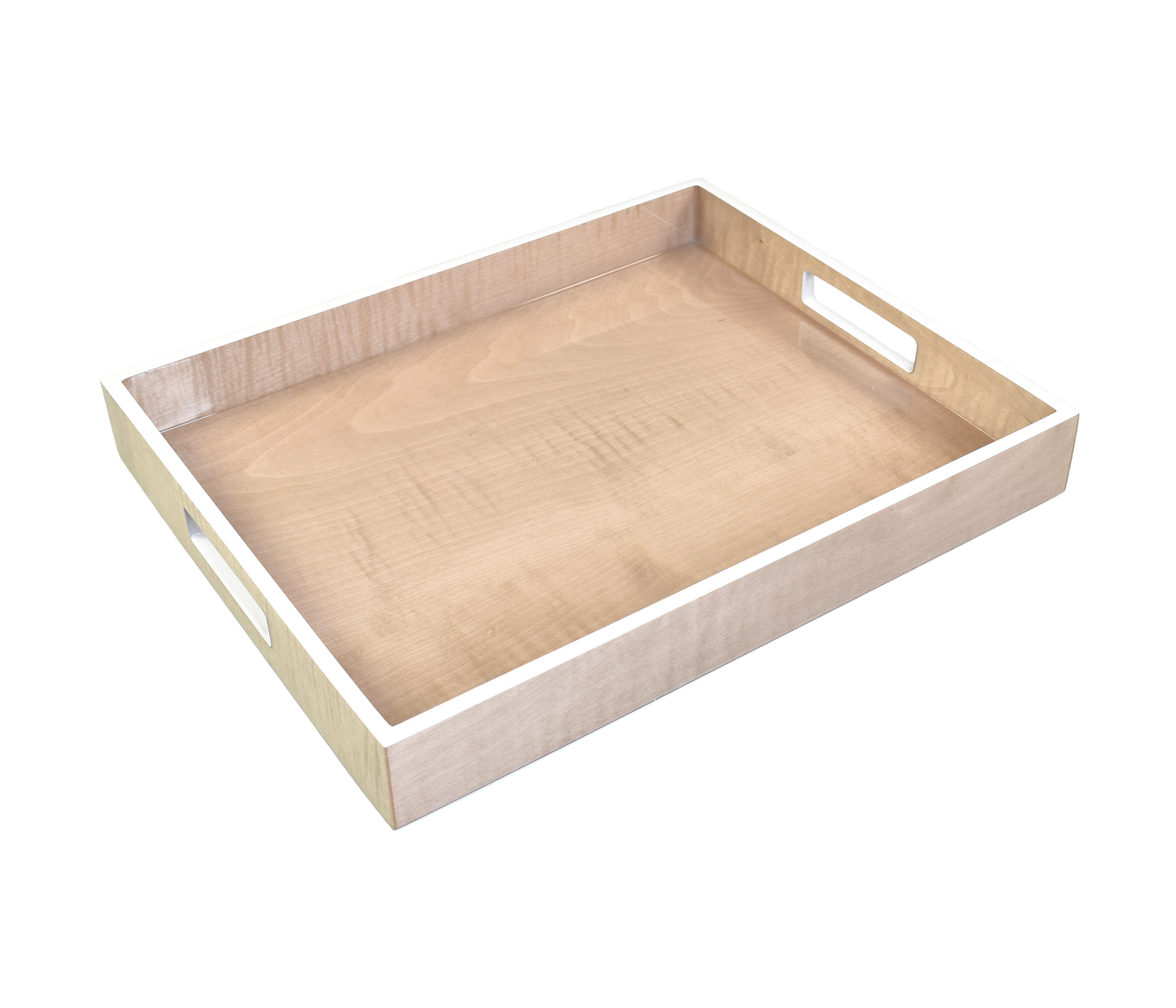 Sycamore with Silver Dollar Trim - Reiko Tray