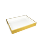 White with Outside Shine Gold Leaf - Reiko Tray - L-47WOSGL