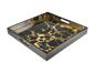Black Gold Marble - Square Serving Tray
