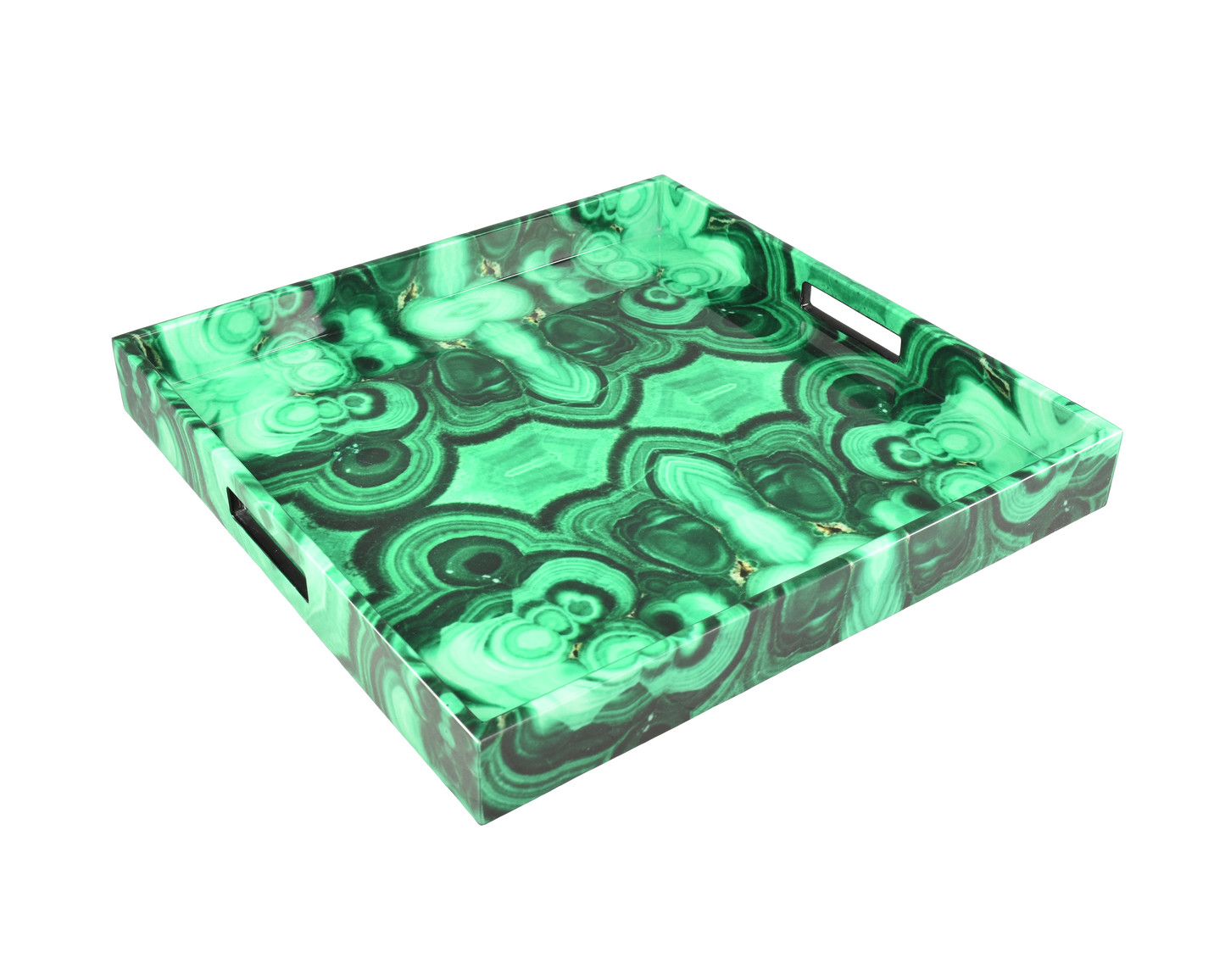 Malachite - Square Serving Tray