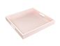 Paris Pink with White - 16" Sqaure Tray