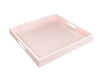 Paris Pink with White - Square Serving Tray - L-48PPW
