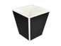 Black with White Trim - Wastebasket