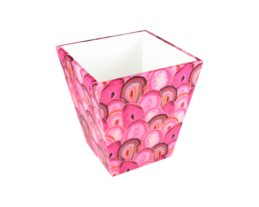 Pink Agate - Waste Basket