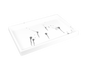 White with Artful Silver - Vanity Tray