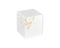 White with Artful Gold - Q-Tip Box