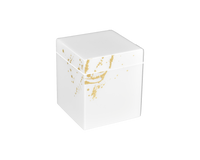 White with Artful Gold - Q-Tip Box