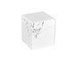 White with Artful Silver - Q-Tip Box