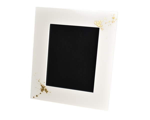 White with Artful Gold - Picture Frame