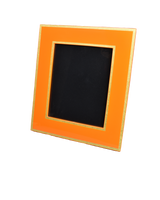 Orange with Shine Gold Leaf Trim - Picture Frame - PF-6OSGLT