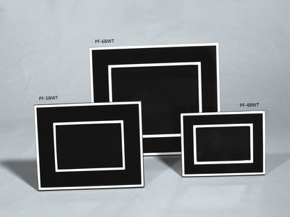 Black with White - Picture Frame - PF-6BWT