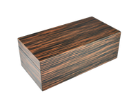 Macassar Ebony - Long Hinged Box - PL-105ME