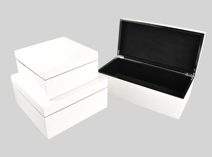 All White - Hinged Box  - PL-101W