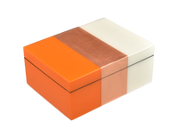 Orange, Copper And White - Medium Box - L-21OCW