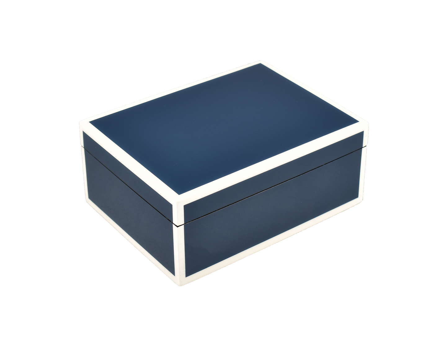 Navy Blue with White - Medium Box
