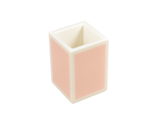 Paris Pink with White - Pencil Cup/Brush Holder