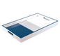 Navy Shine White - Breakfast Tray - L-34NSW