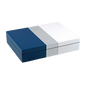 Navy Shine White - Stationery Box - L-45NSW