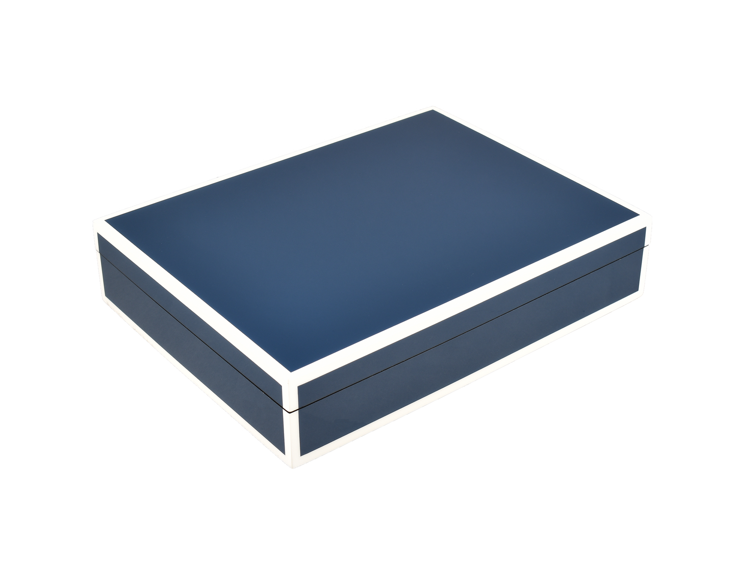 Navy Blue with White - Stationery Box
