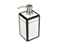 White with Black - Lotion Pump