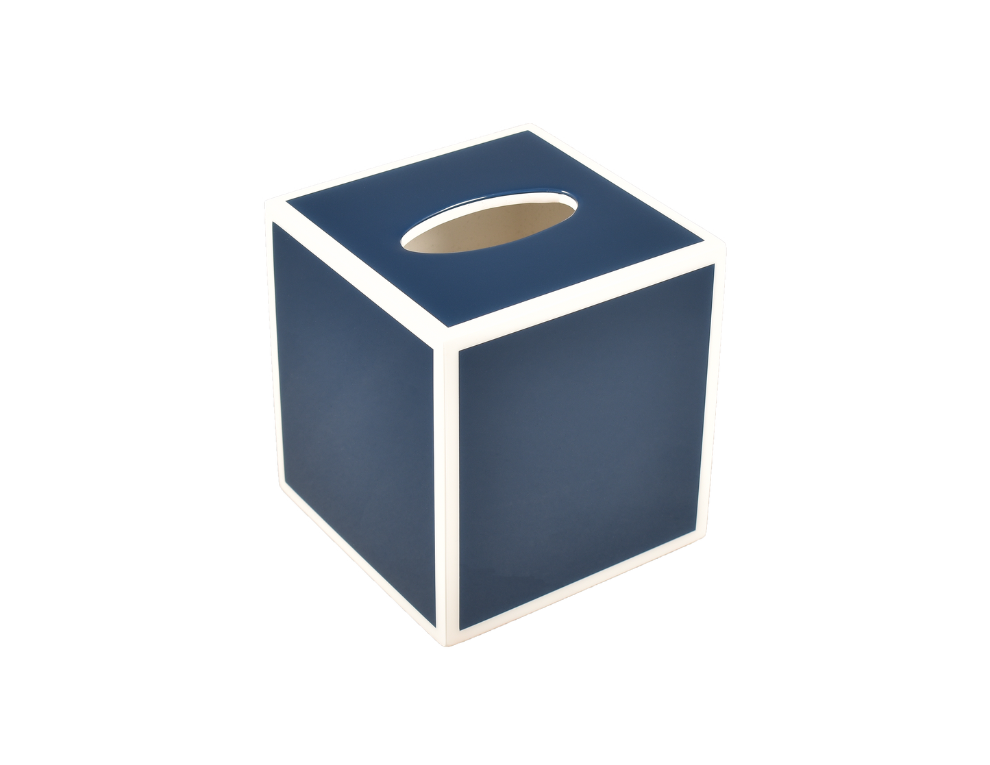 Navy Blue with White - Tissue Cover