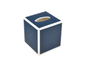 Navy Blue with White - Tissue Cover