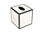 White with Black - Tissue Cover