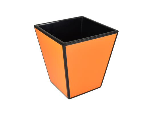 Orange with Black Trim - Wastebasket