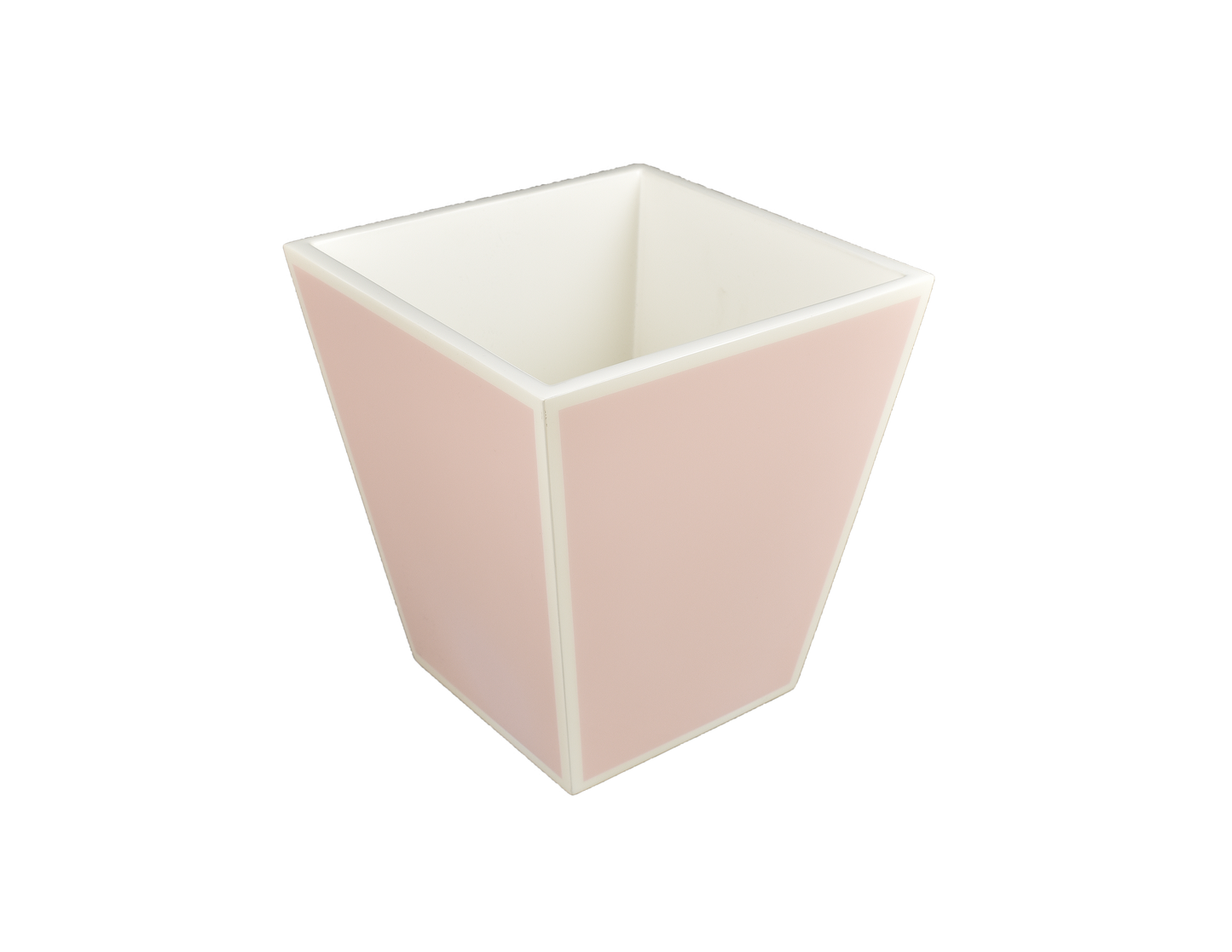 Paris Pink with White - Wastebasket