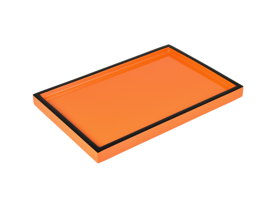 Orange with Black Trim - Vanity Tray