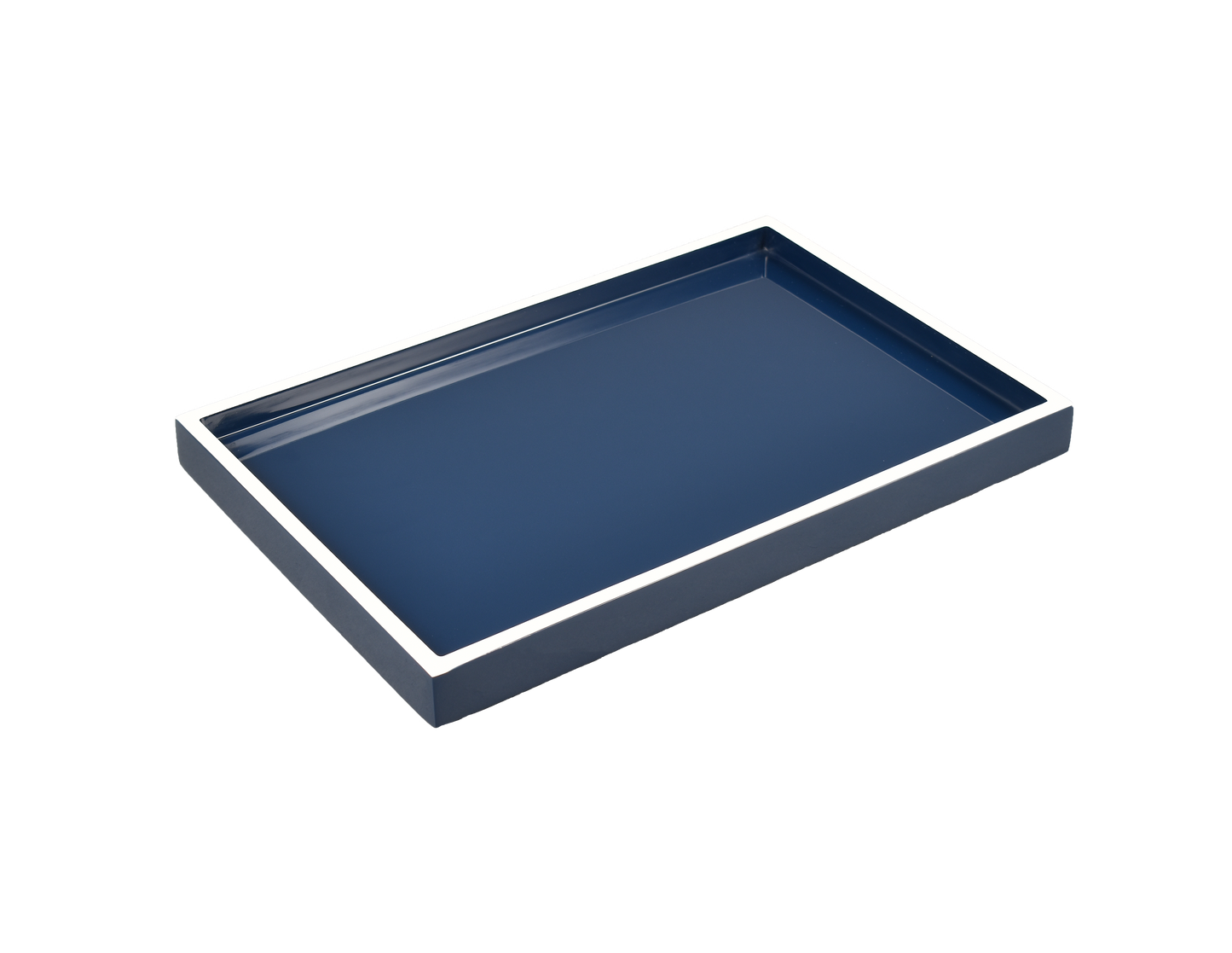 Navy Blue with White - Vanity Tray