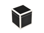 Black with White - Q Tip Box
